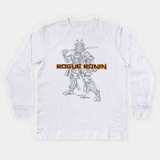 Rogue Ronin by Karate Panda Kids Long Sleeve T-Shirt